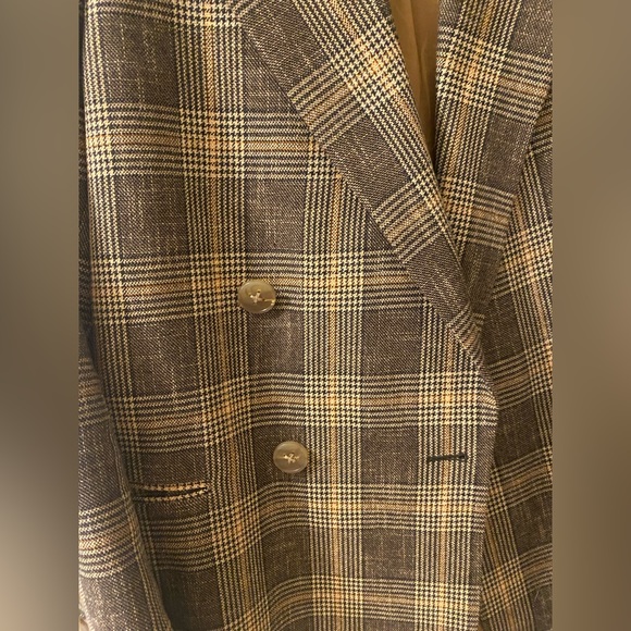 Acne Studios double breasted plaid blazer - Picture 3 of 6